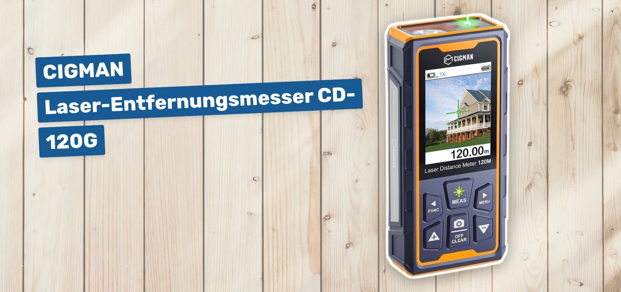 CIGMAN Laser-Entfernungsmesser CD-120G