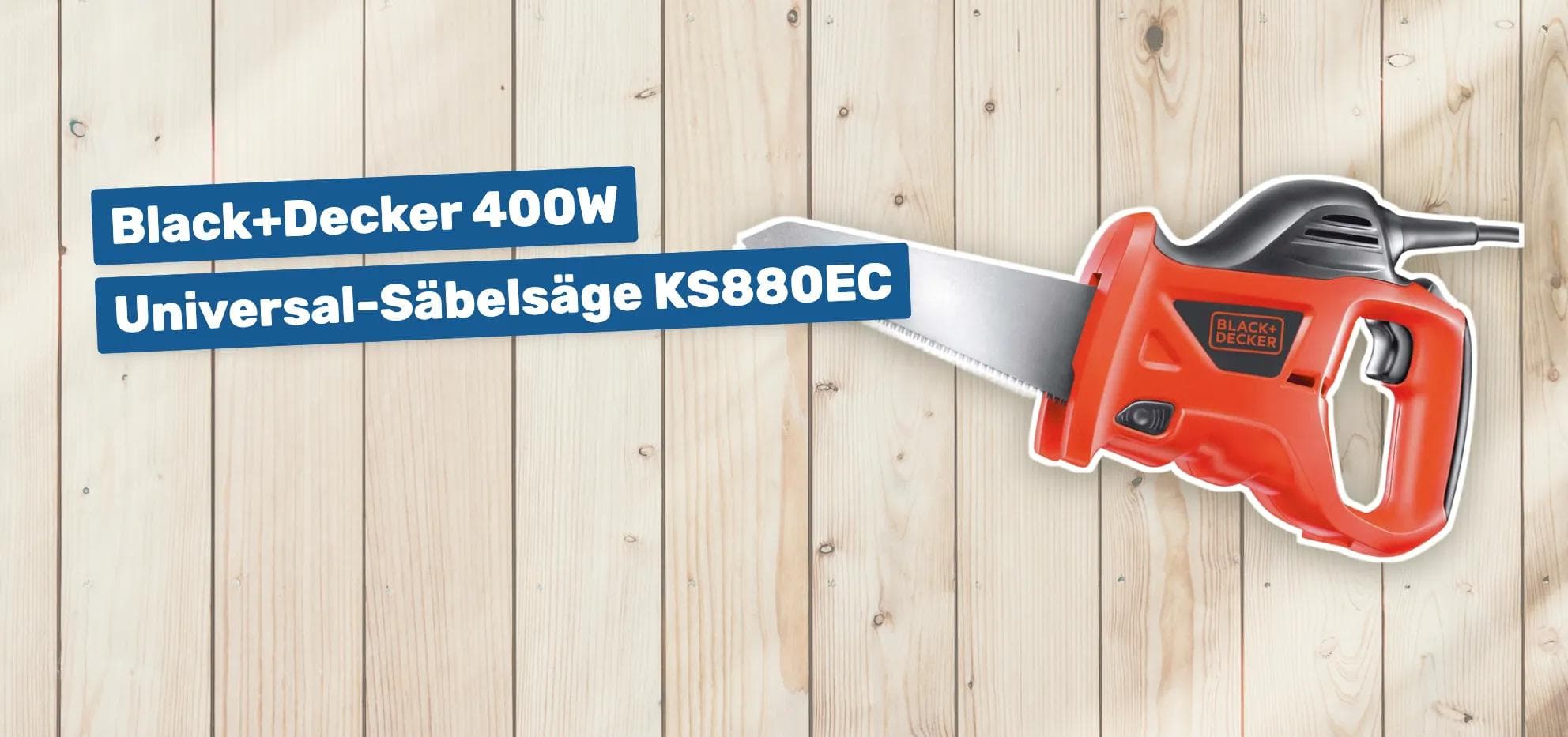 Black+Decker 400W Universal-Säbelsäge KS880EC