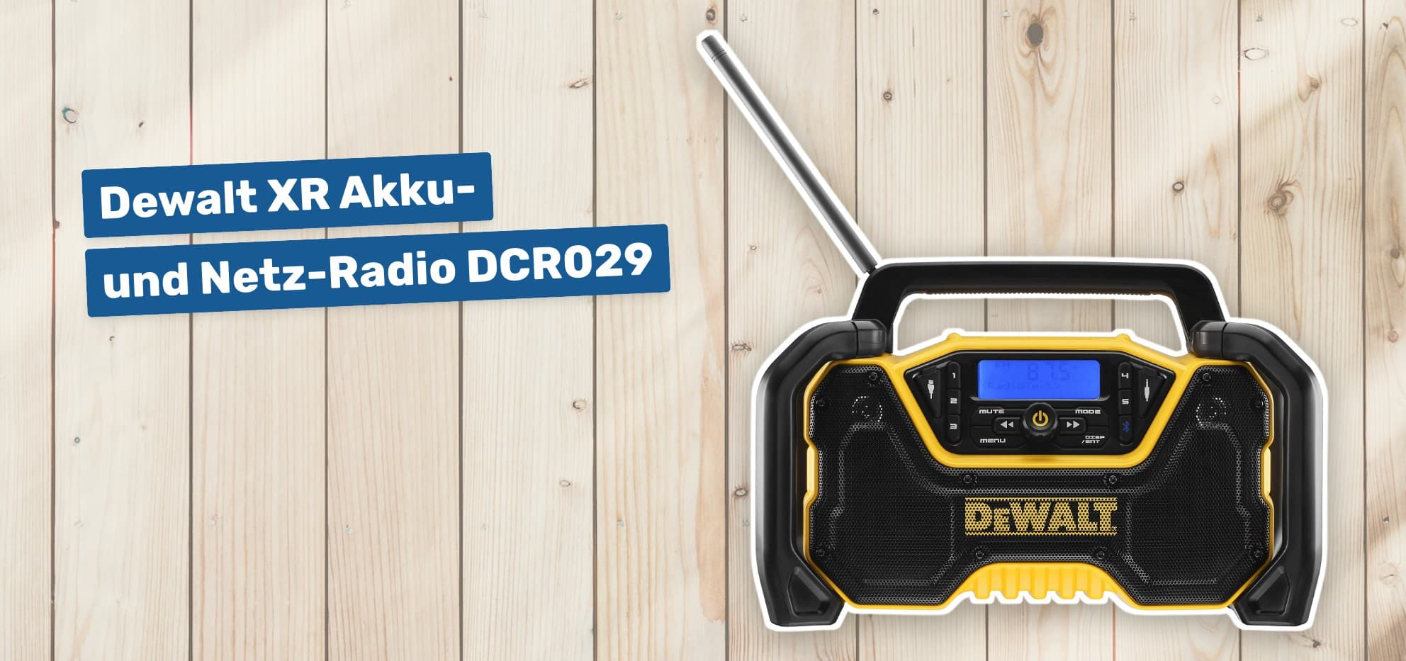 Dewalt XR Akku- und Netz-Radio DCR029