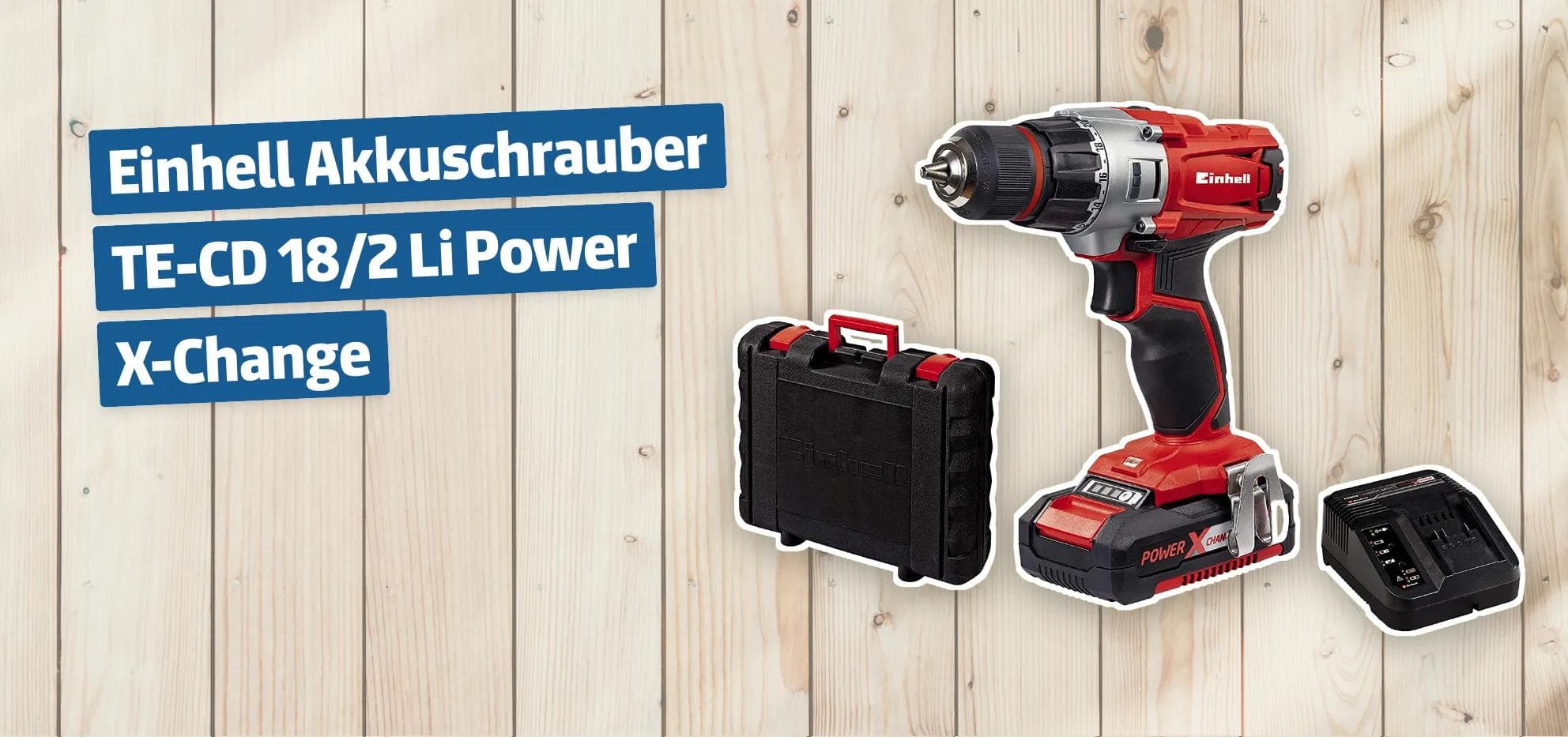 Einhell Akkuschrauber TE-CD 18/2 Li Power X-Change