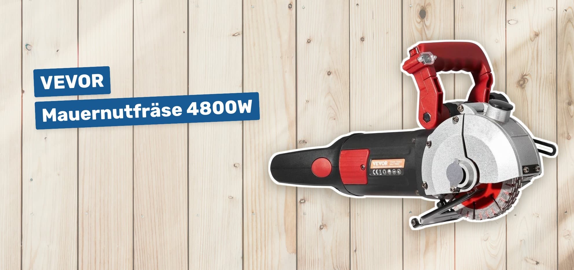 VEVOR Mauernutfräse 4800W