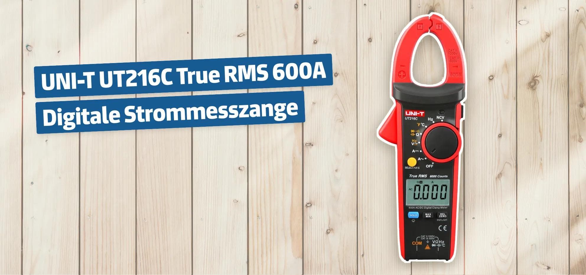 UNI-T UT216C True RMS 600A Digitale Strommesszange