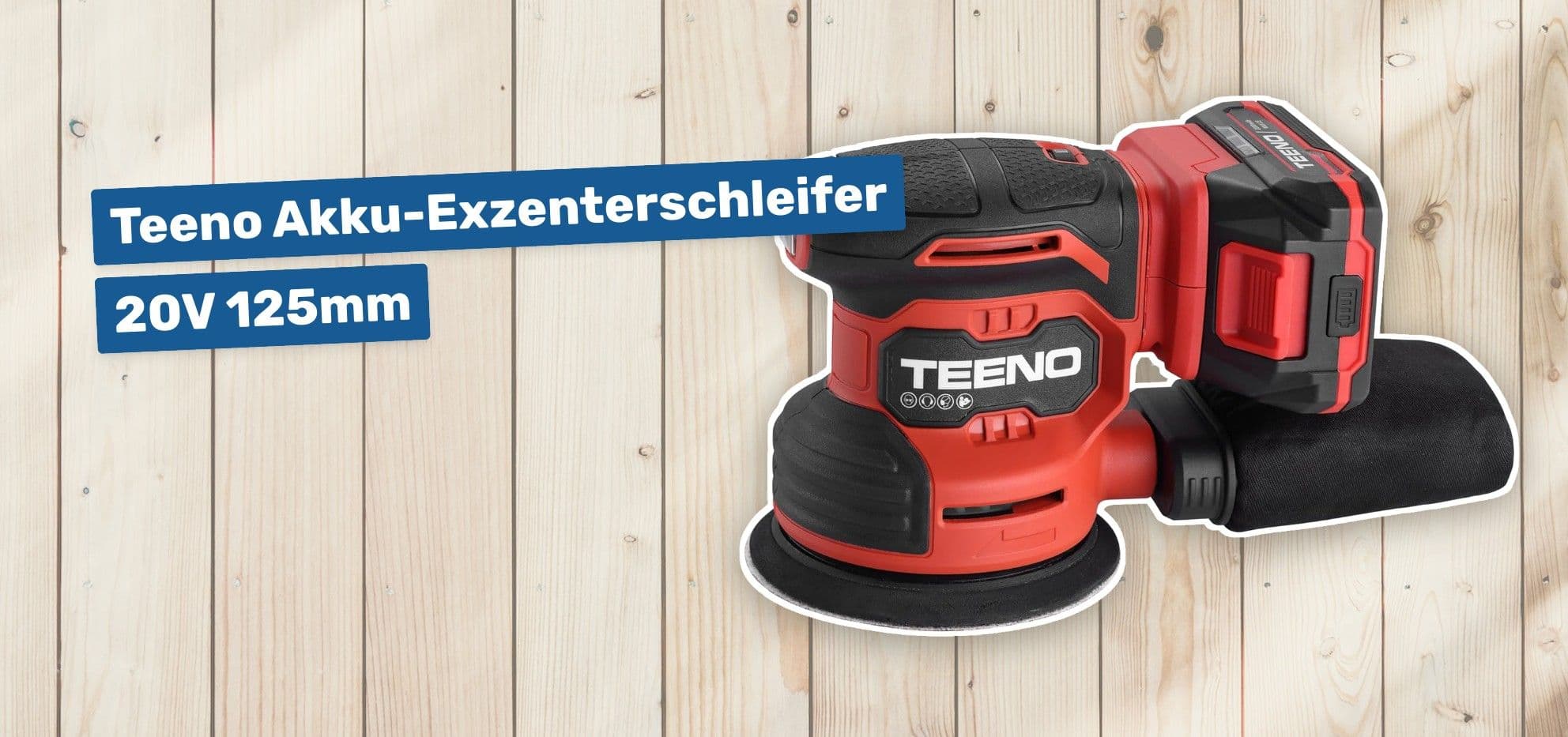 Teeno Akku-Exzenterschleifer 20V 125mm