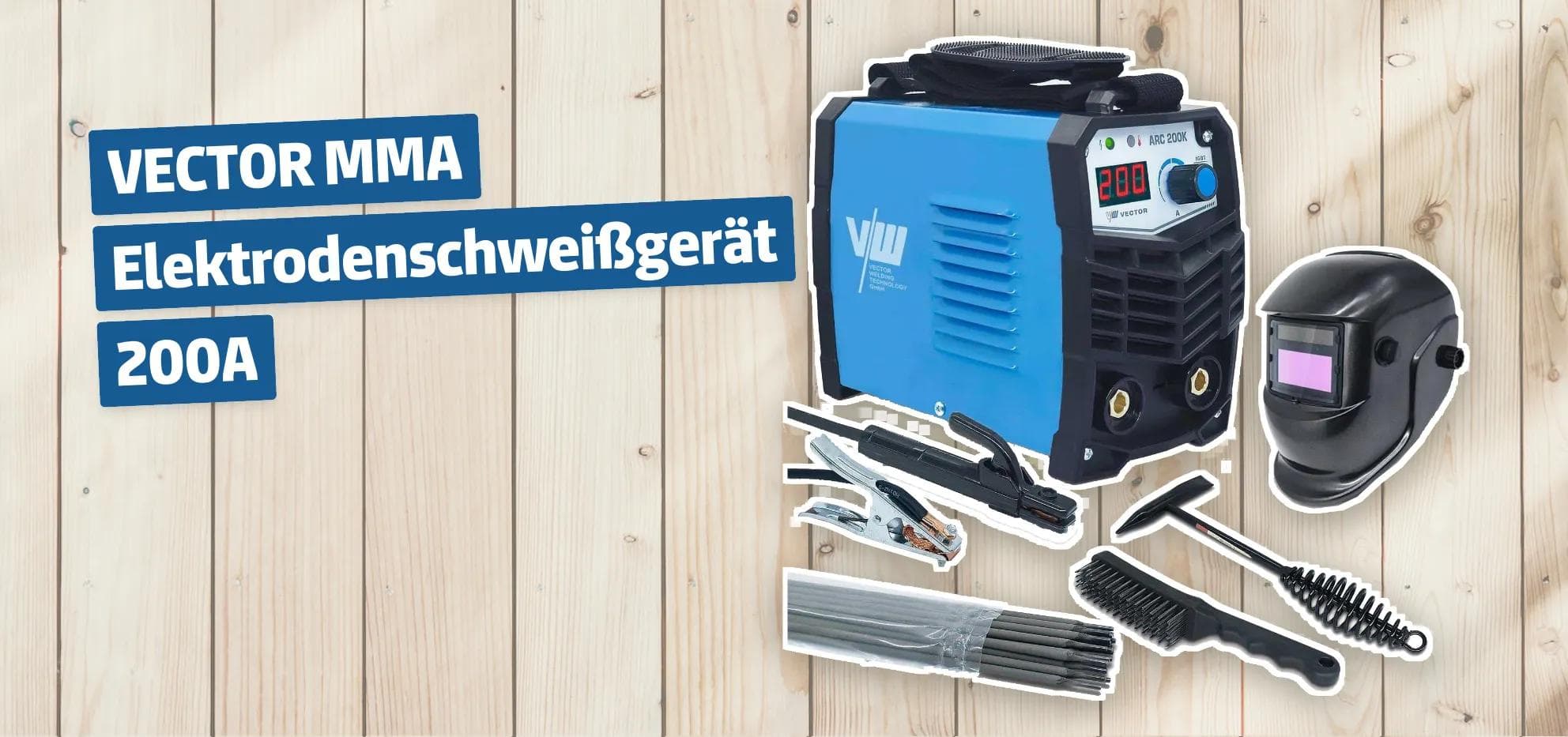 VECTOR MMA Elektrodenschweißgerät 200A