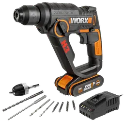 Worx WX390 Bohrhammer SDS-plus 20V (inkl. Akku und Ladegerät)