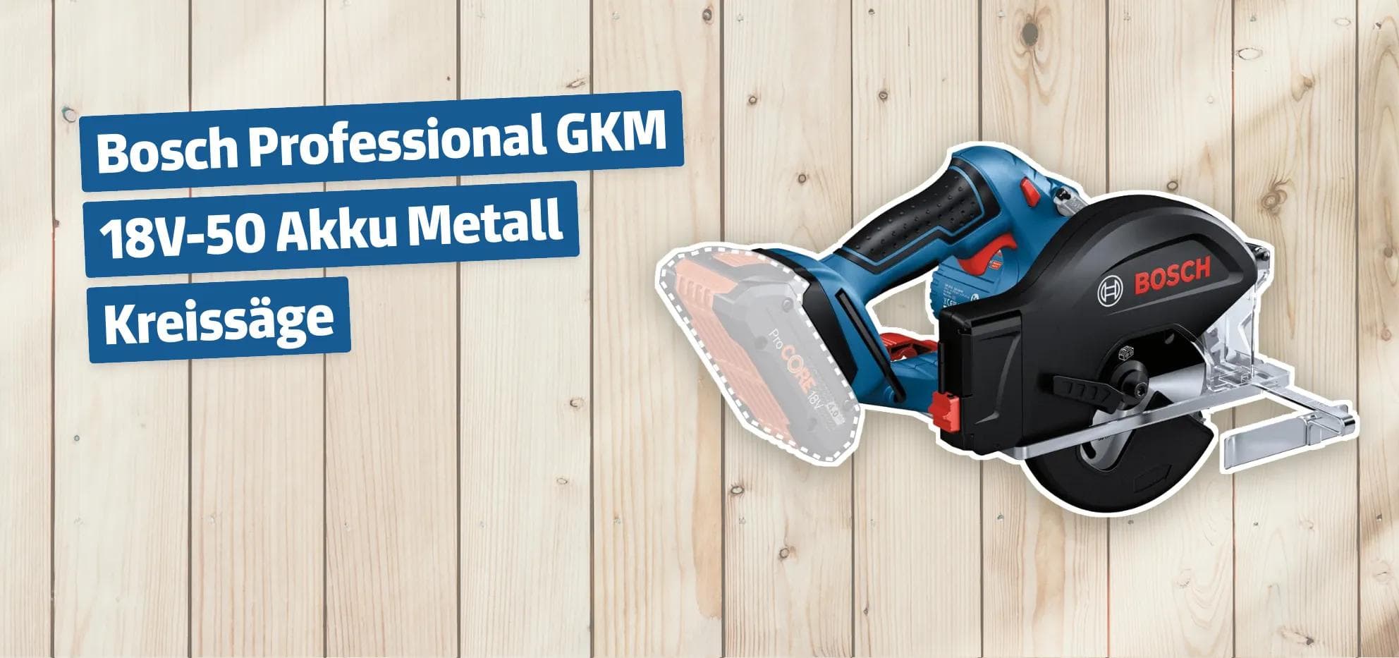 Bosch Professional GKM 18V-50 Akku Metall Kreissäge