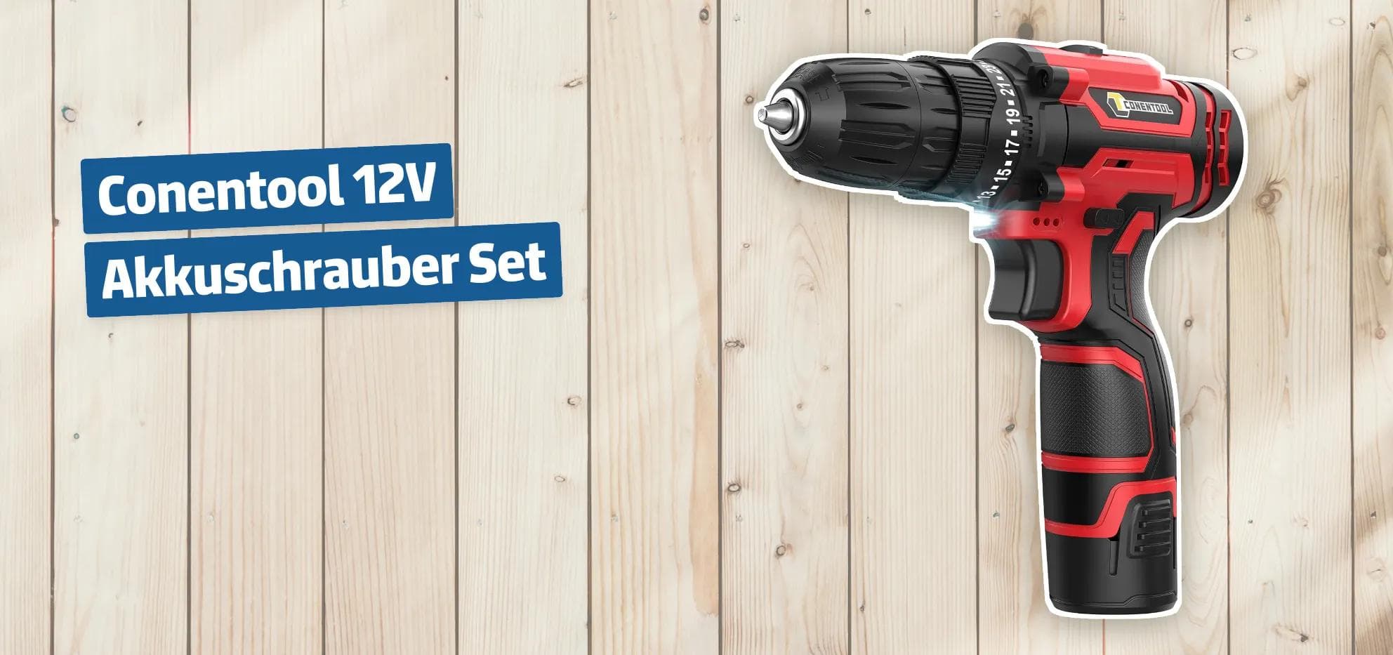 Conentool 12V Akkuschrauber Set