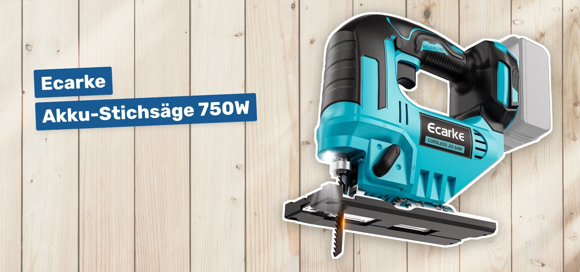 Ecarke Akku-Stichsäge 750W