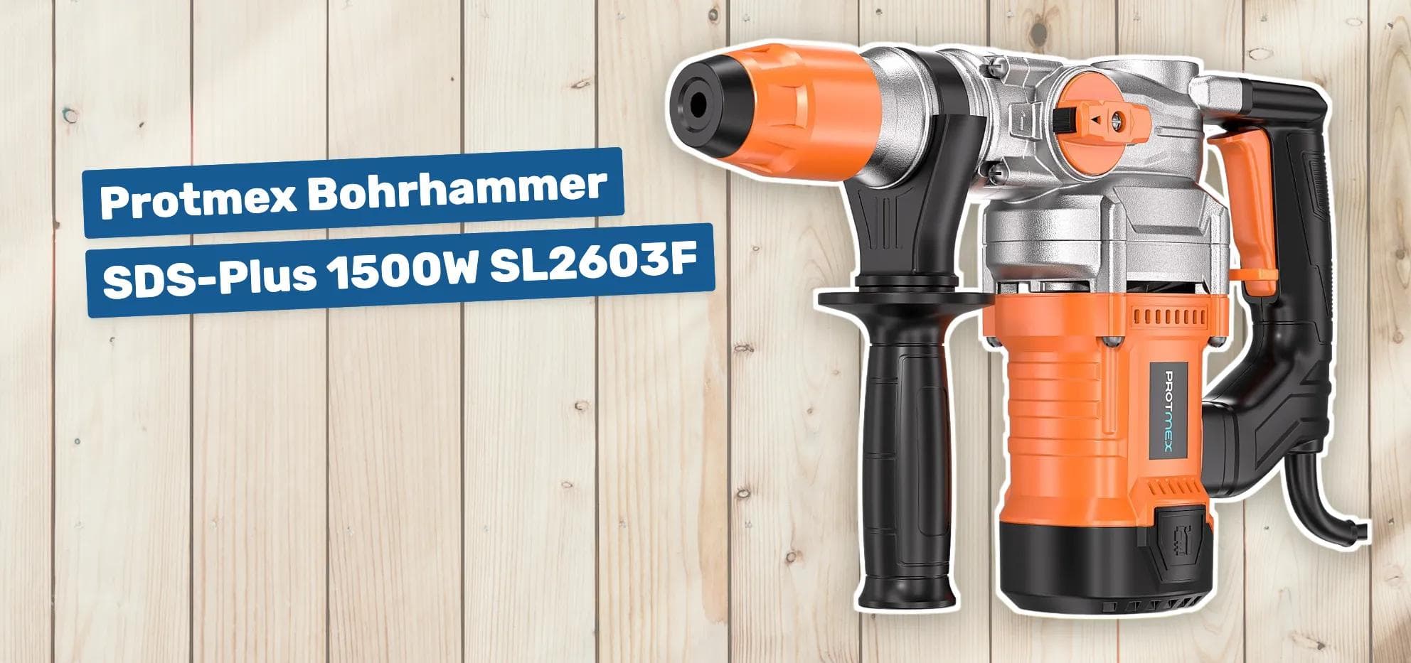 Protmex Bohrhammer SDS-Plus 1500W SL2603F