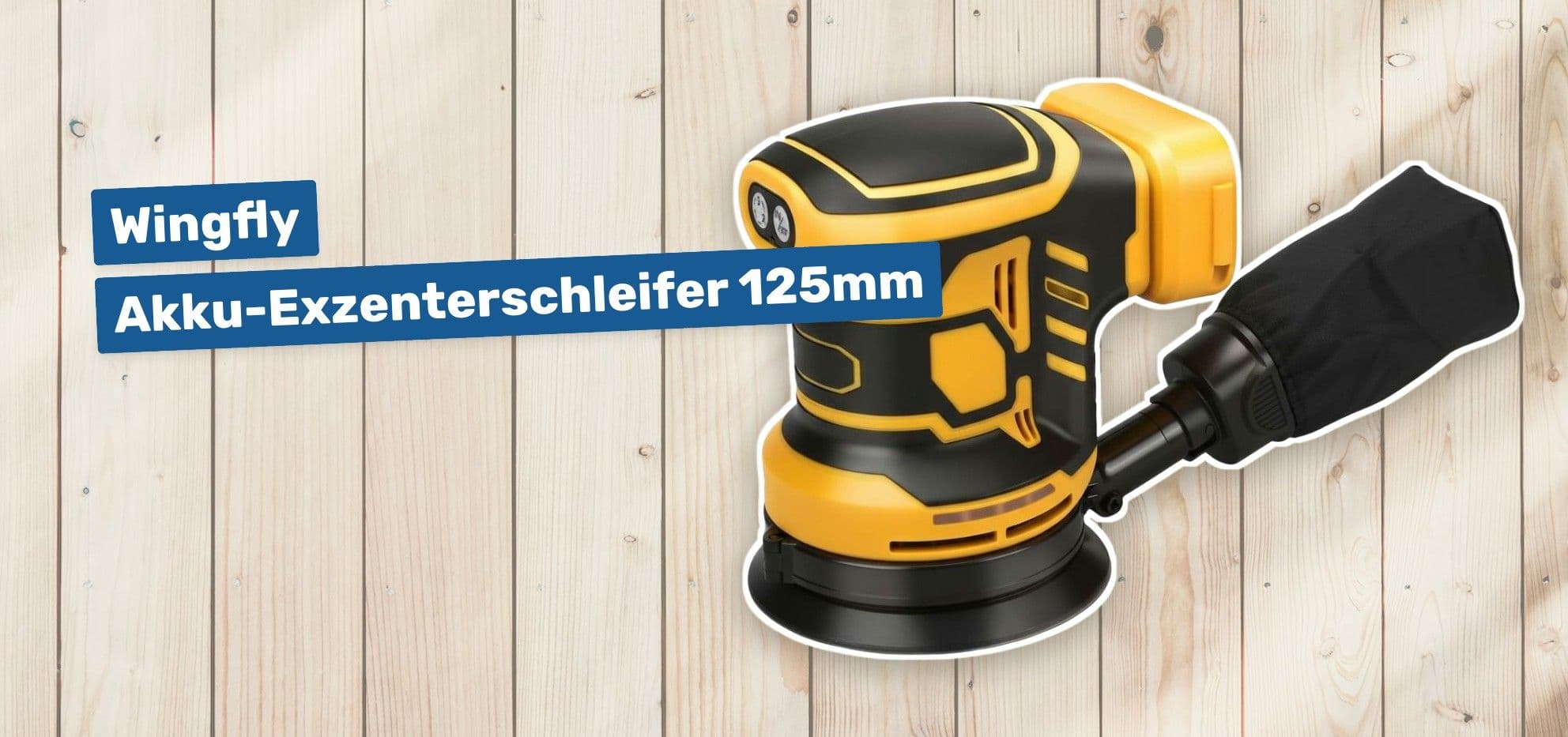 Wingfly Akku-Exzenterschleifer 125mm