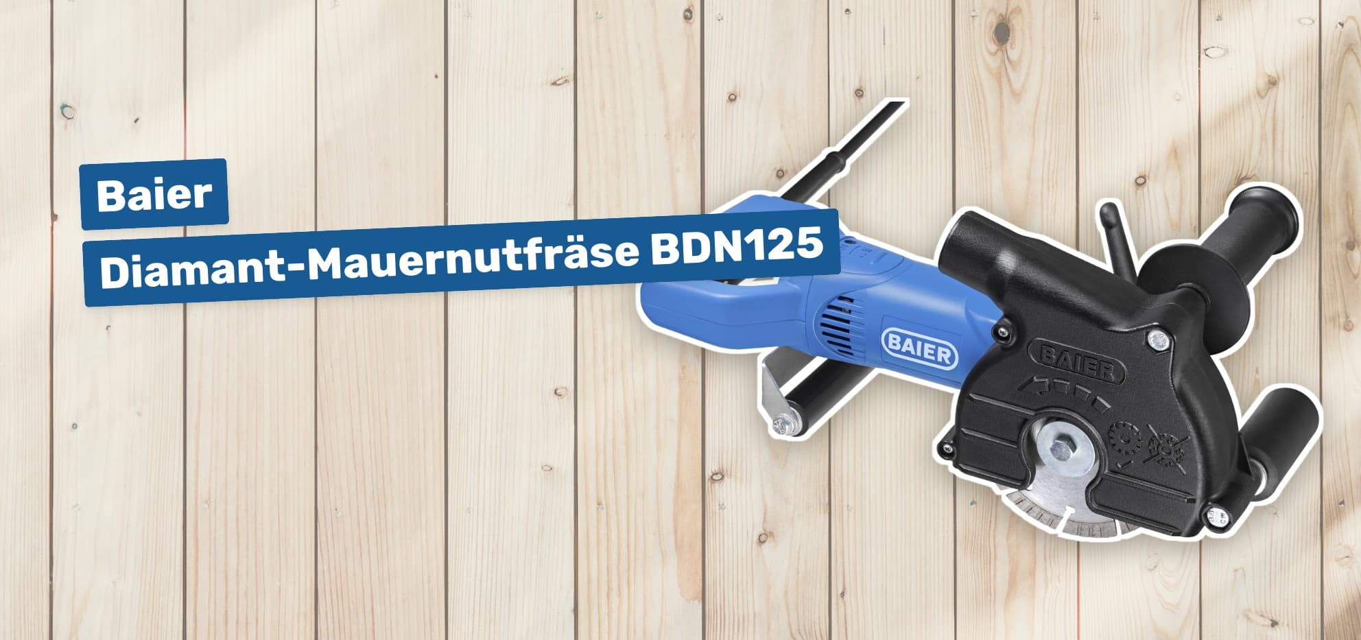Baier Diamant-Mauernutfräse BDN125