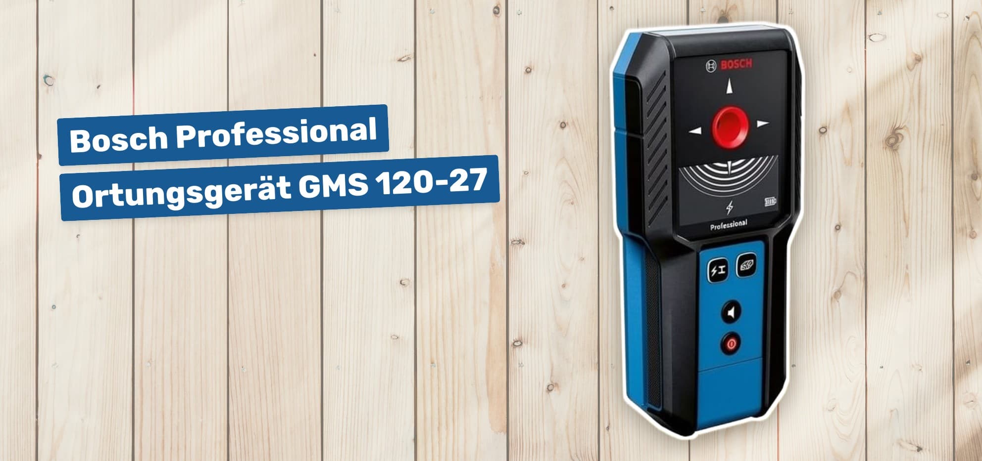 Bosch Professional Ortungsgerät GMS 120-27 mit Markierstift