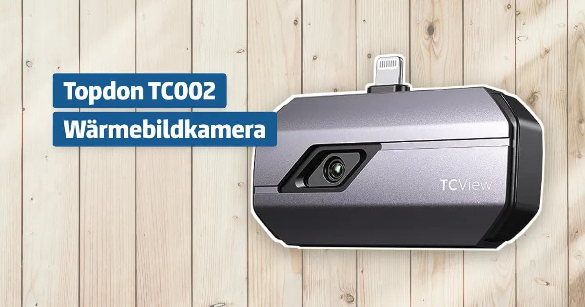 Produktbild von TOPDON TC002C Wärmebildkamera Für IPhone 15/16 – 256x192 IR, 512x384 Superauflösung, -20°C Bis 550°C, 25Hz, 40mK, Typ-C, Kompakt & Leicht