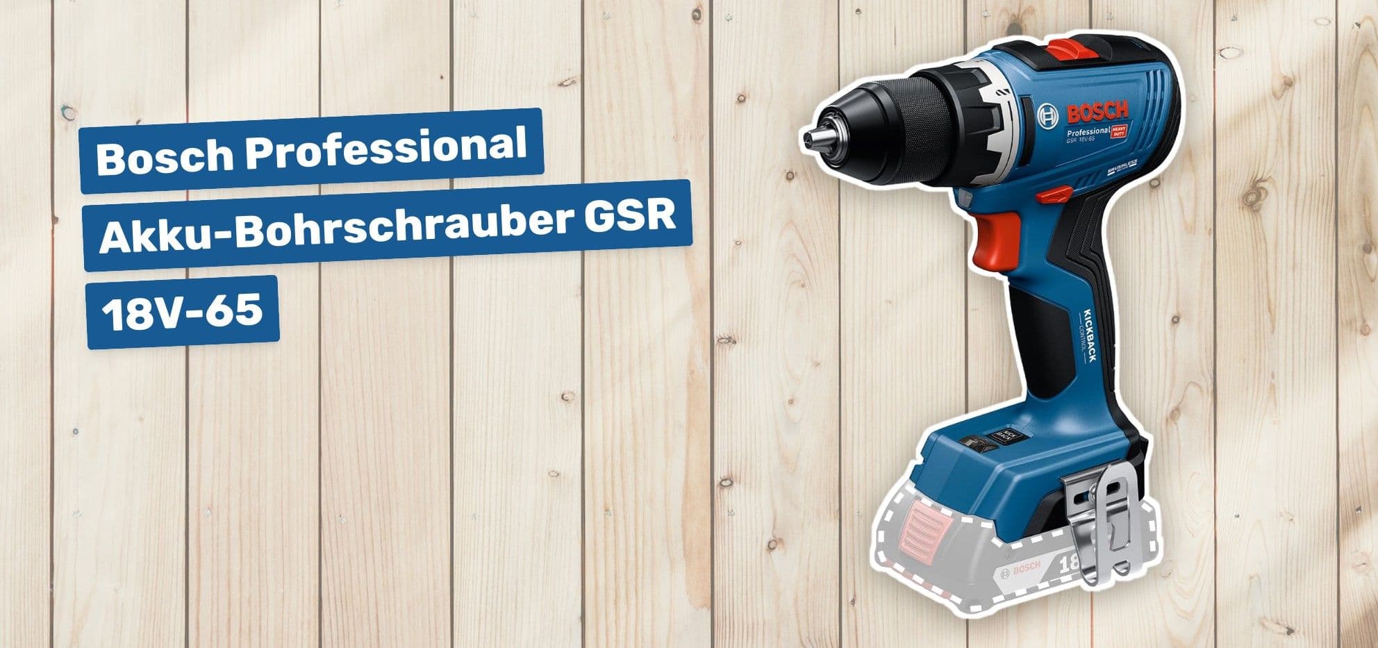 Bosch Professional Akku-Bohrschrauber GSR 18V-65
