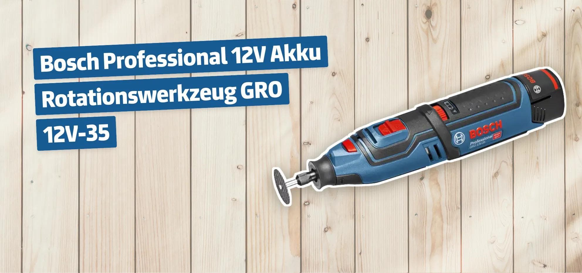 Bosch Professional 12V Akku Rotationswerkzeug GRO 12V-35
