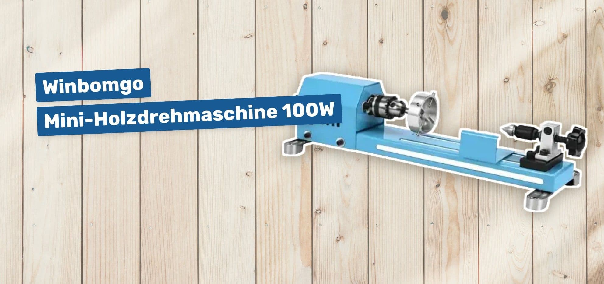 Winbomgo Mini-Holzdrehmaschine 100W