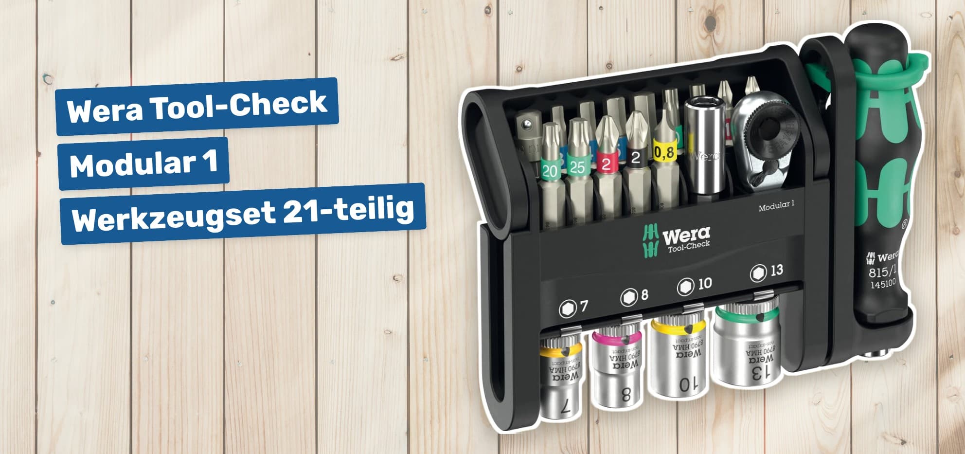 Wera Tool-Check Modular 1 Werkzeugset 21-teilig