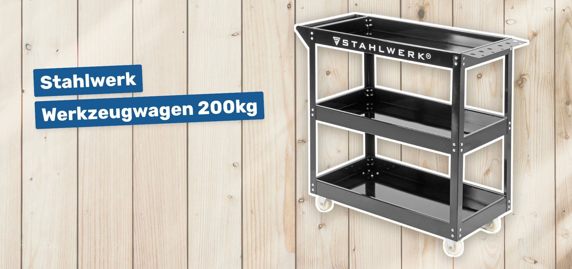 Stahlwerk Werkzeugwagen 200kg