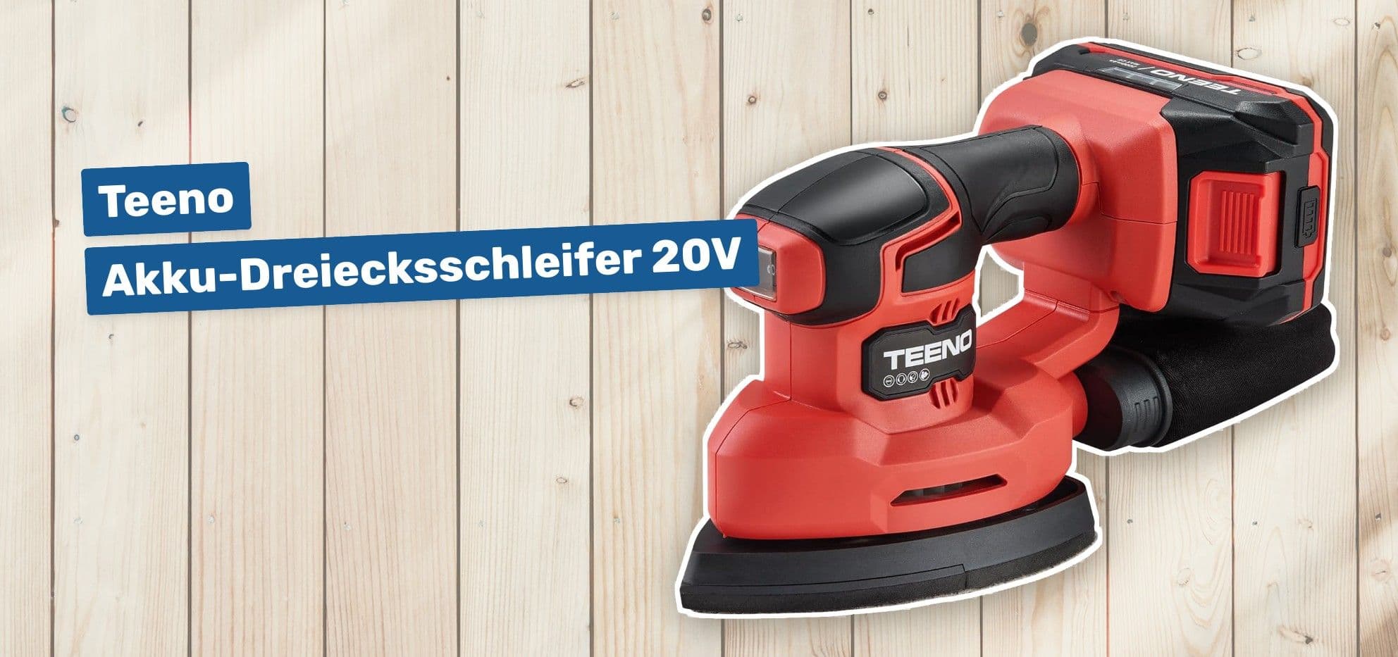 Teeno Akku-Dreiecksschleifer 20V