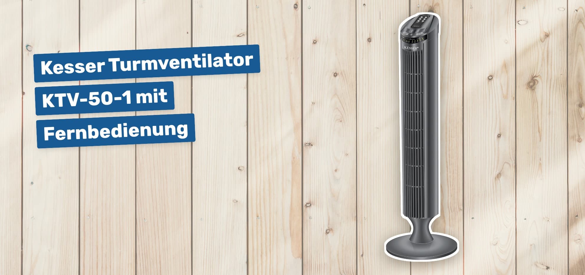 Kesser Turmventilator KTV-50-1 mit Fernbedienung