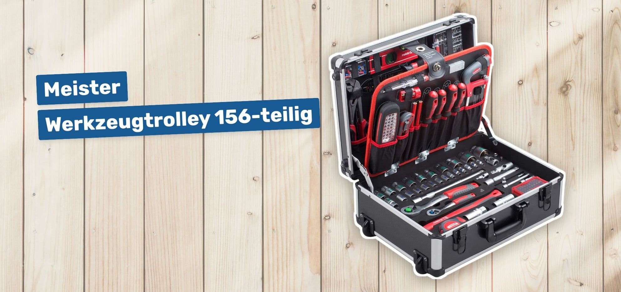 Meister Werkzeugtrolley 156-teilig