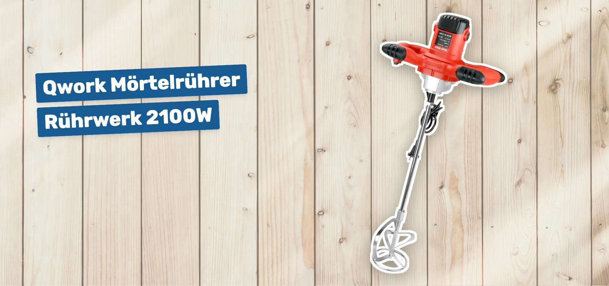 Qwork Mörtelrührer Rührwerk 2100W