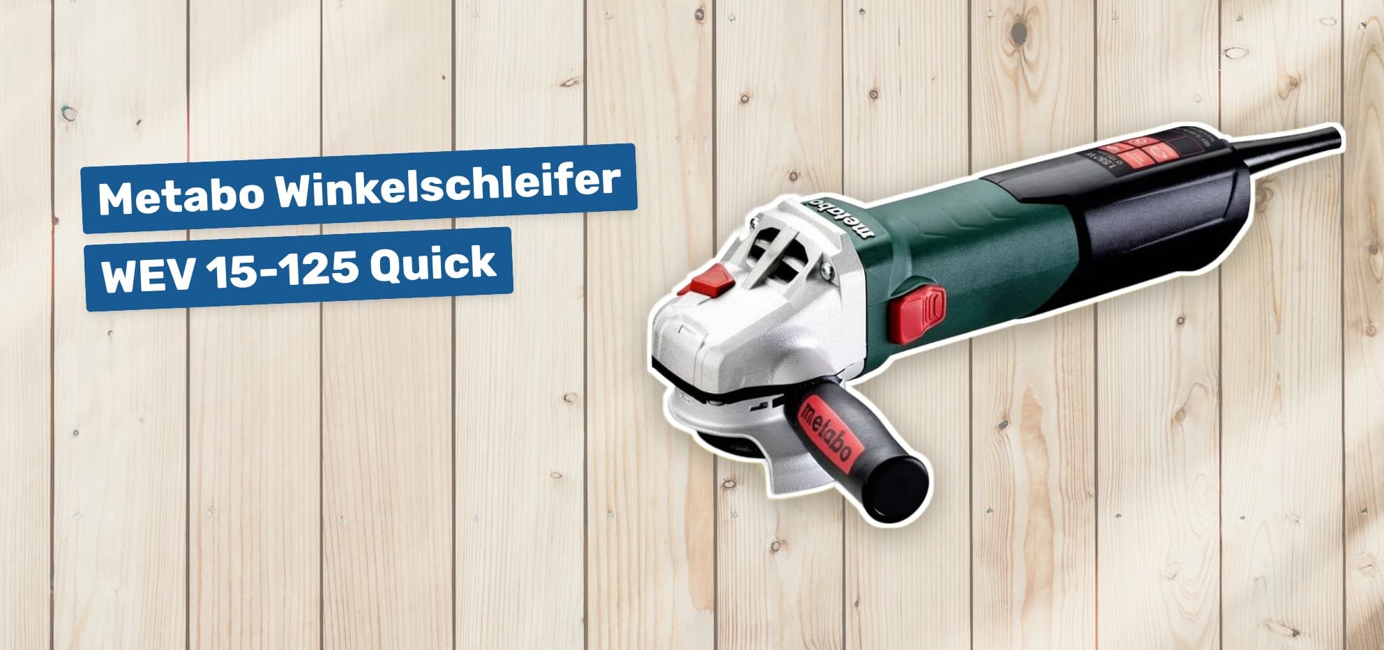 Metabo Winkelschleifer WEV 15-125 Quick