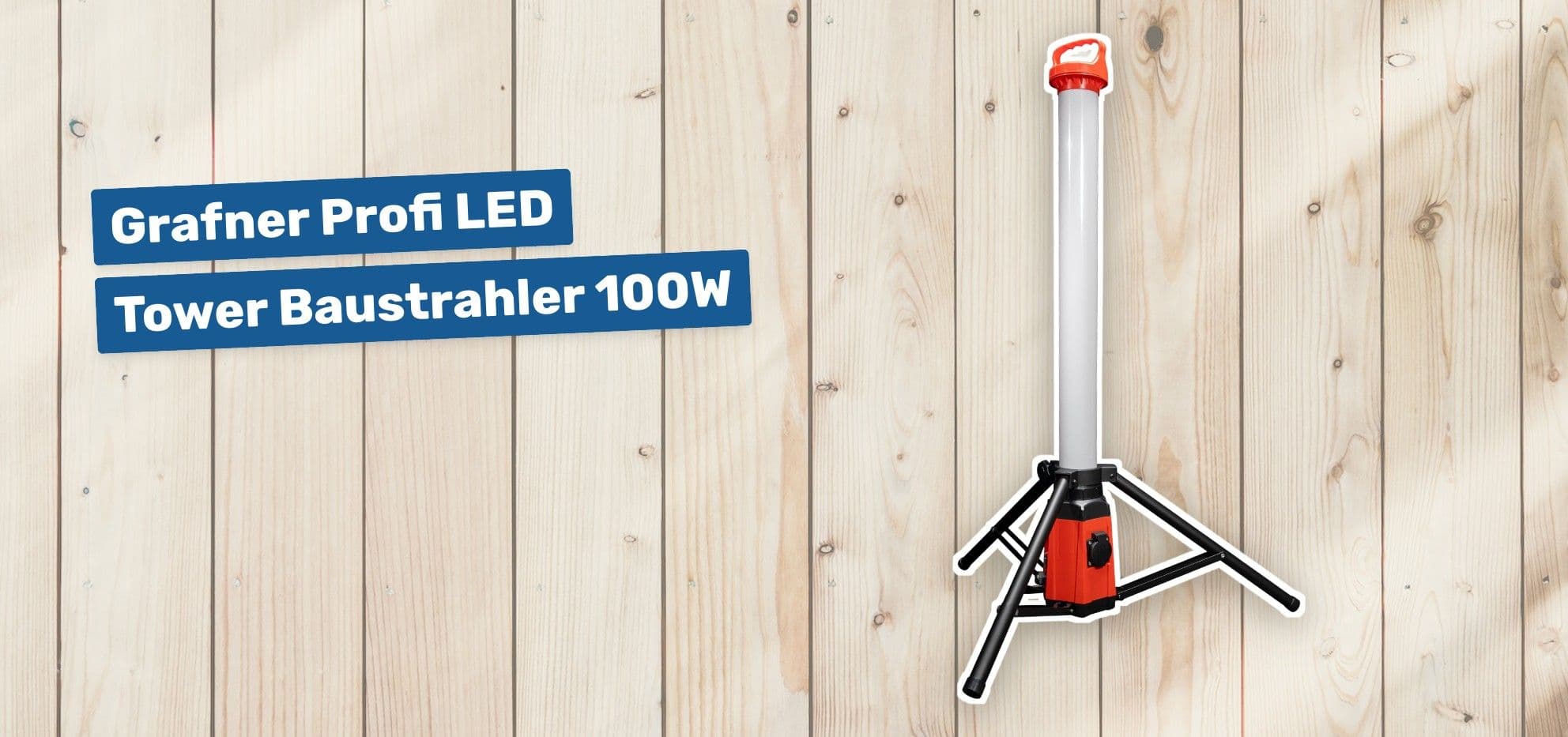 Grafner Profi LED Tower Baustrahler 100W