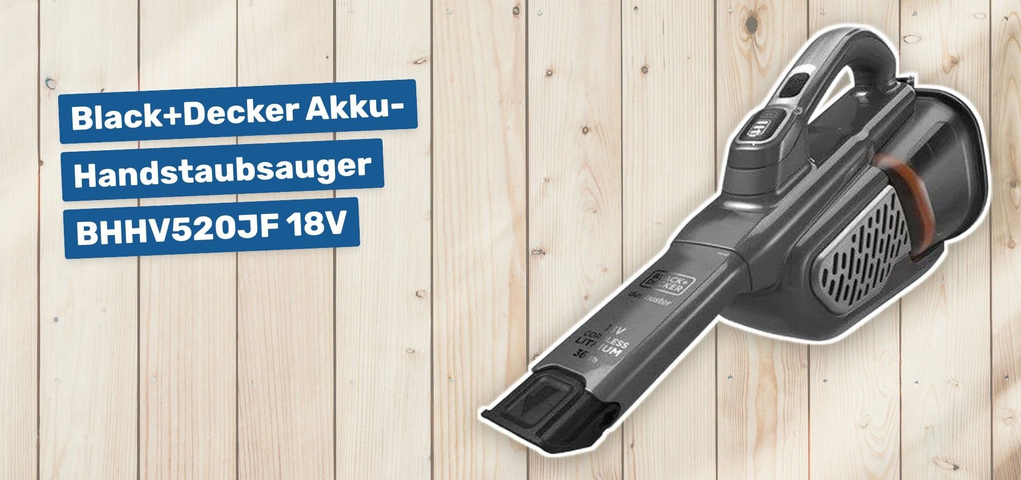 Black+Decker Akku-Handstaubsauger BHHV520JF 18V