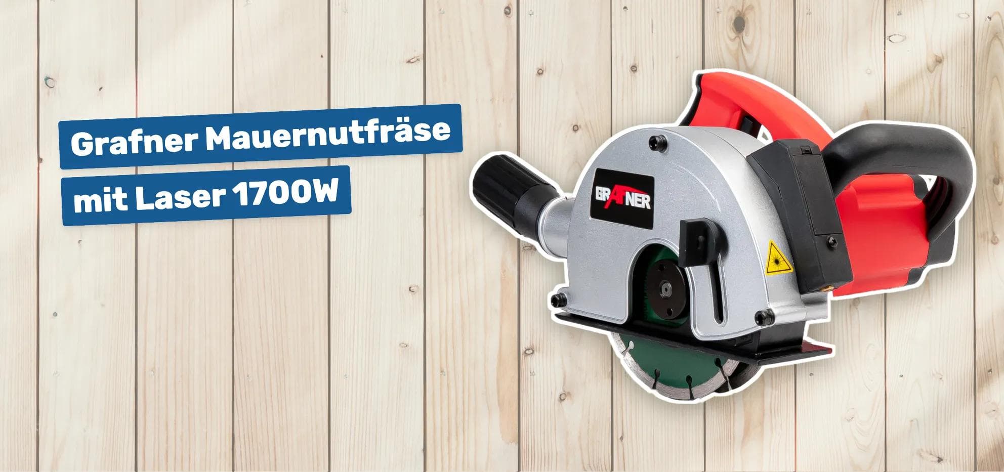 Grafner Mauernutfräse mit Laser 1700W