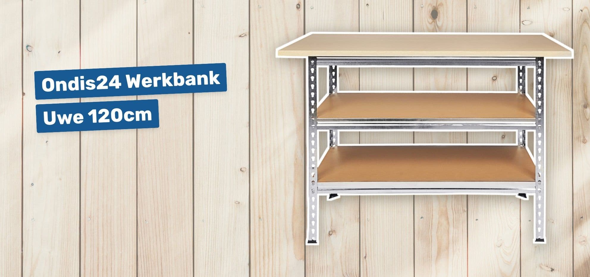 Ondis24 Werkbank Uwe 120cm
