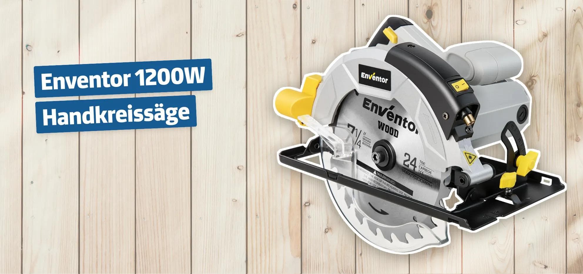 Enventor 1200W Handkreissäge