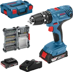 Bosch Professional 18V Akku Schlagbohrschrauber GSB 18V-21 mit Akku und Zubehör Set