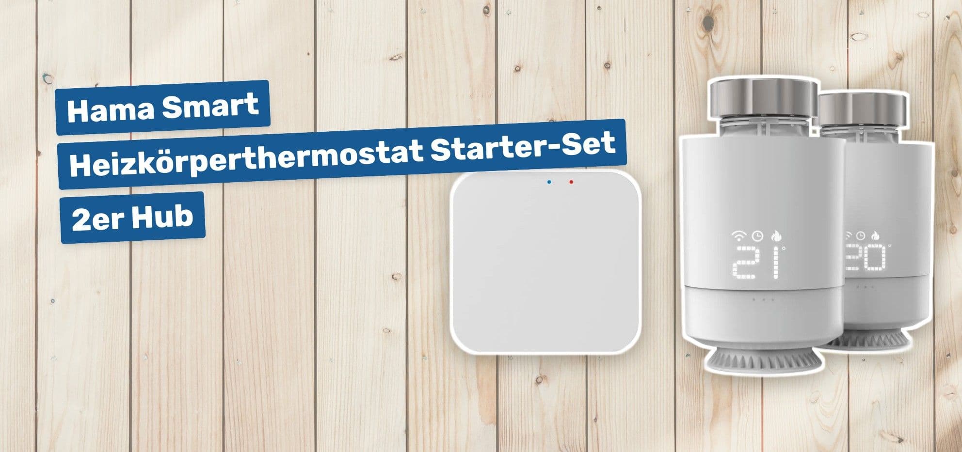 Hama Smart Heizkörperthermostat Starter-Set 2er Hub