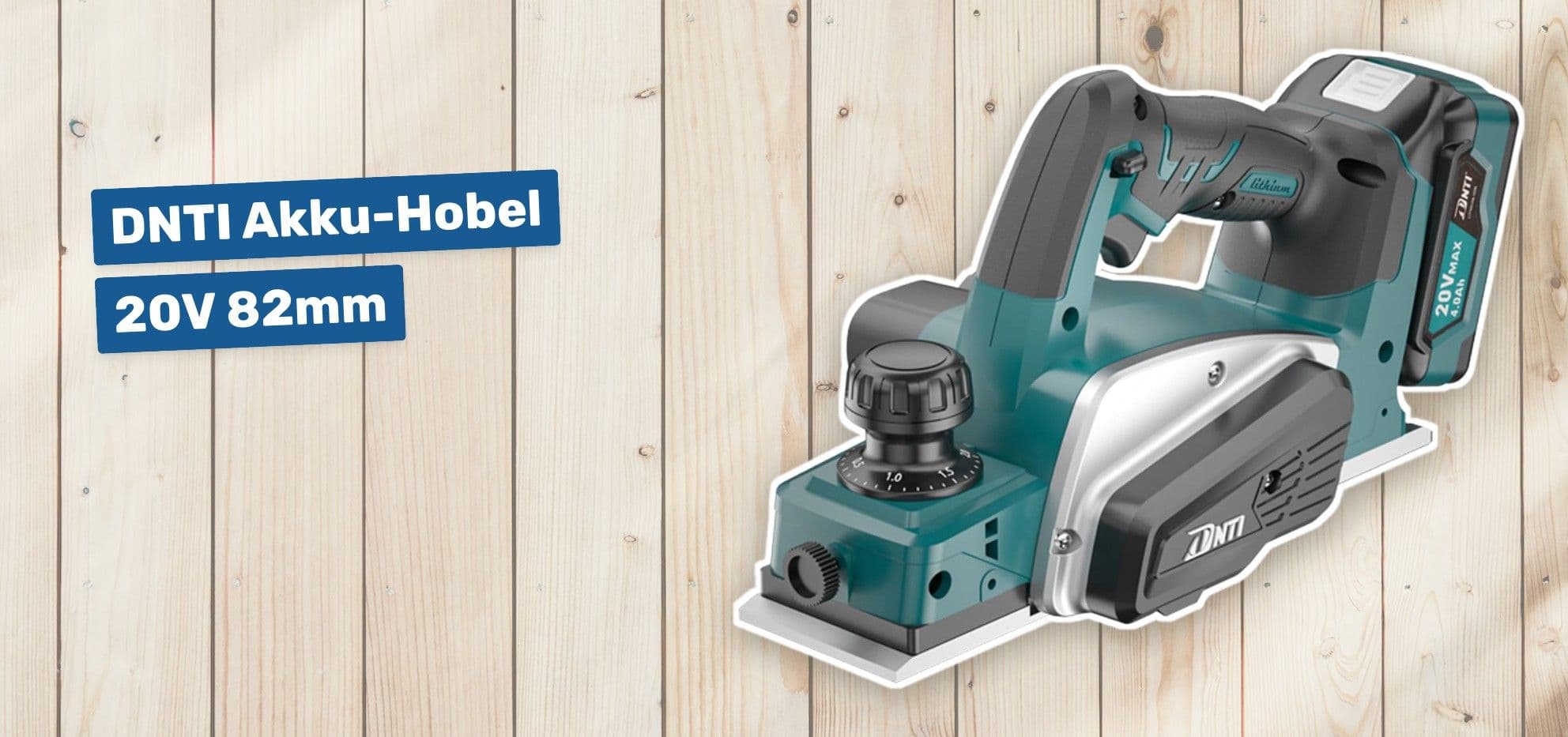 DNTI Akku-Hobel 20V 82mm