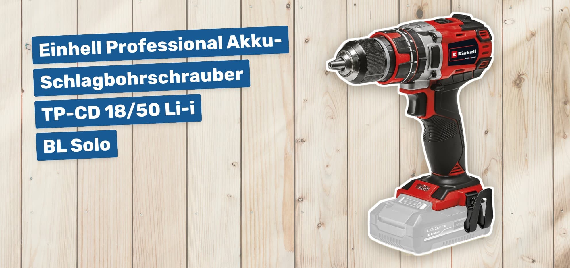 Einhell Professional Akku-Schlagbohrschrauber TP-CD 18/50 Li-i BL Solo