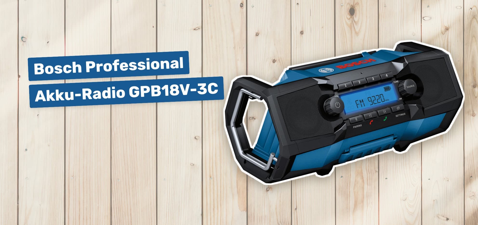 Bosch Professional Akku-Radio GPB18V-3C