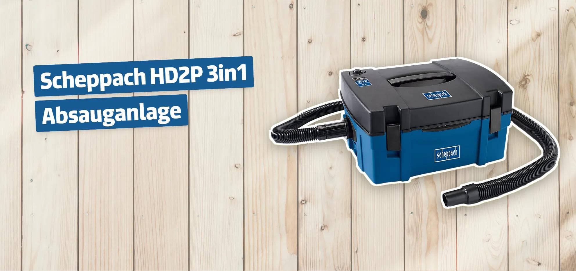 Scheppach HD2P 3in1 Absauganlage