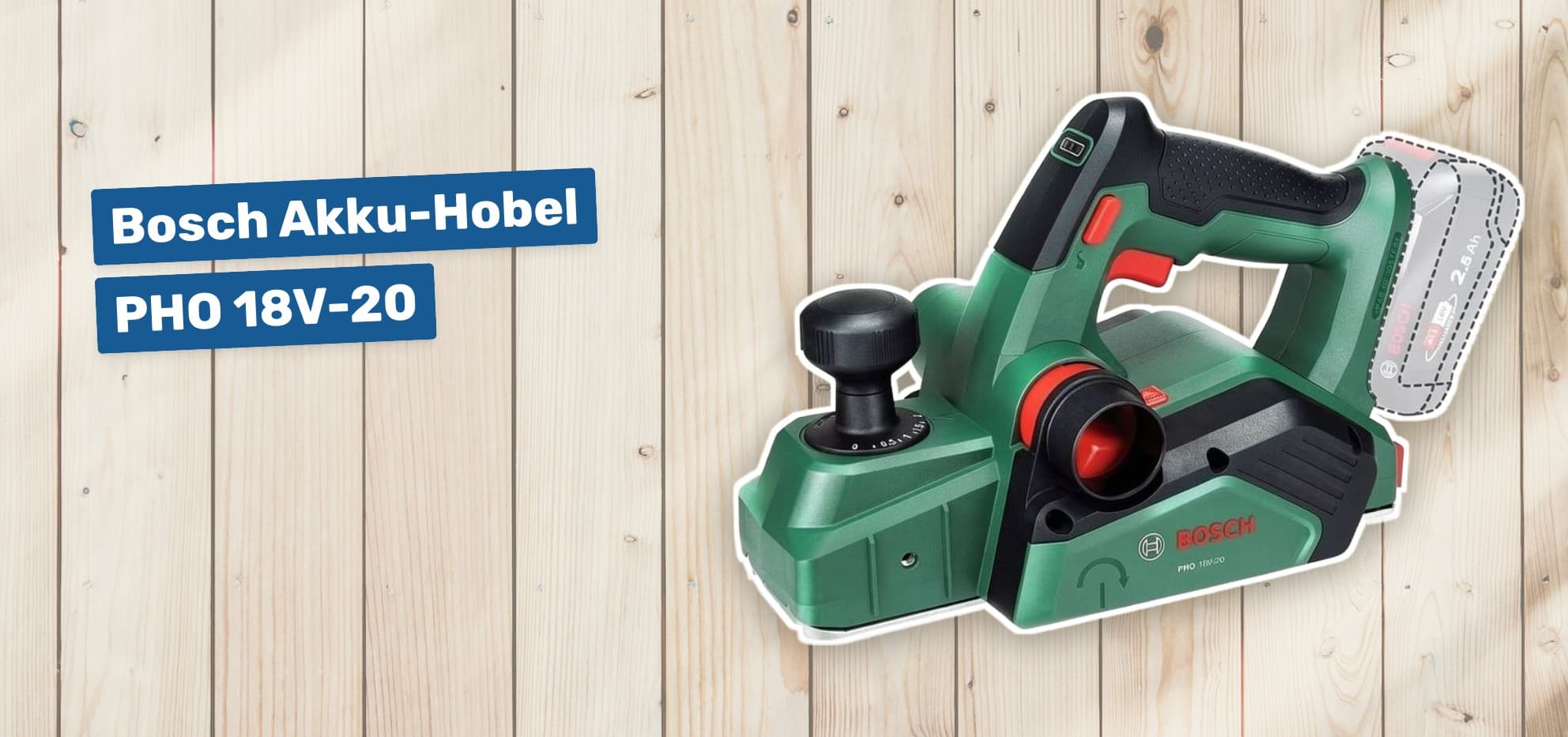 Bosch Akku-Hobel PHO 18V-20