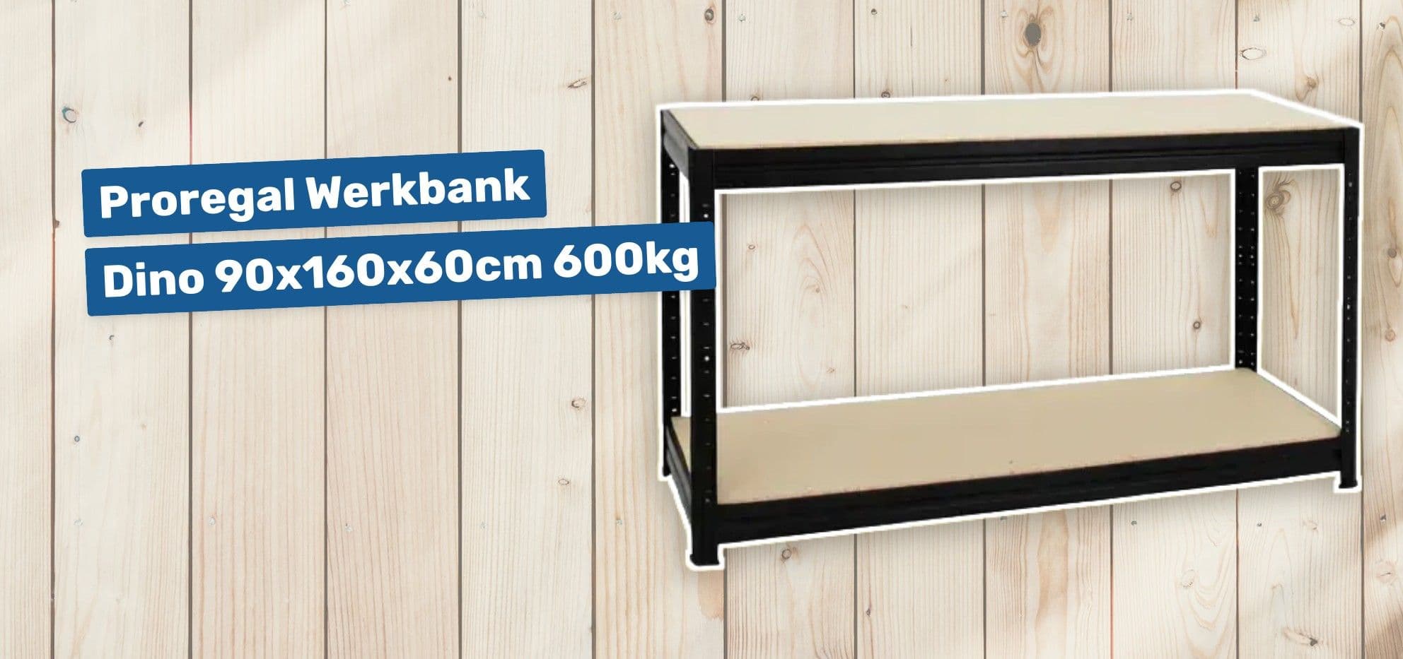 Proregal Werkbank Dino 90x160x60cm 600kg