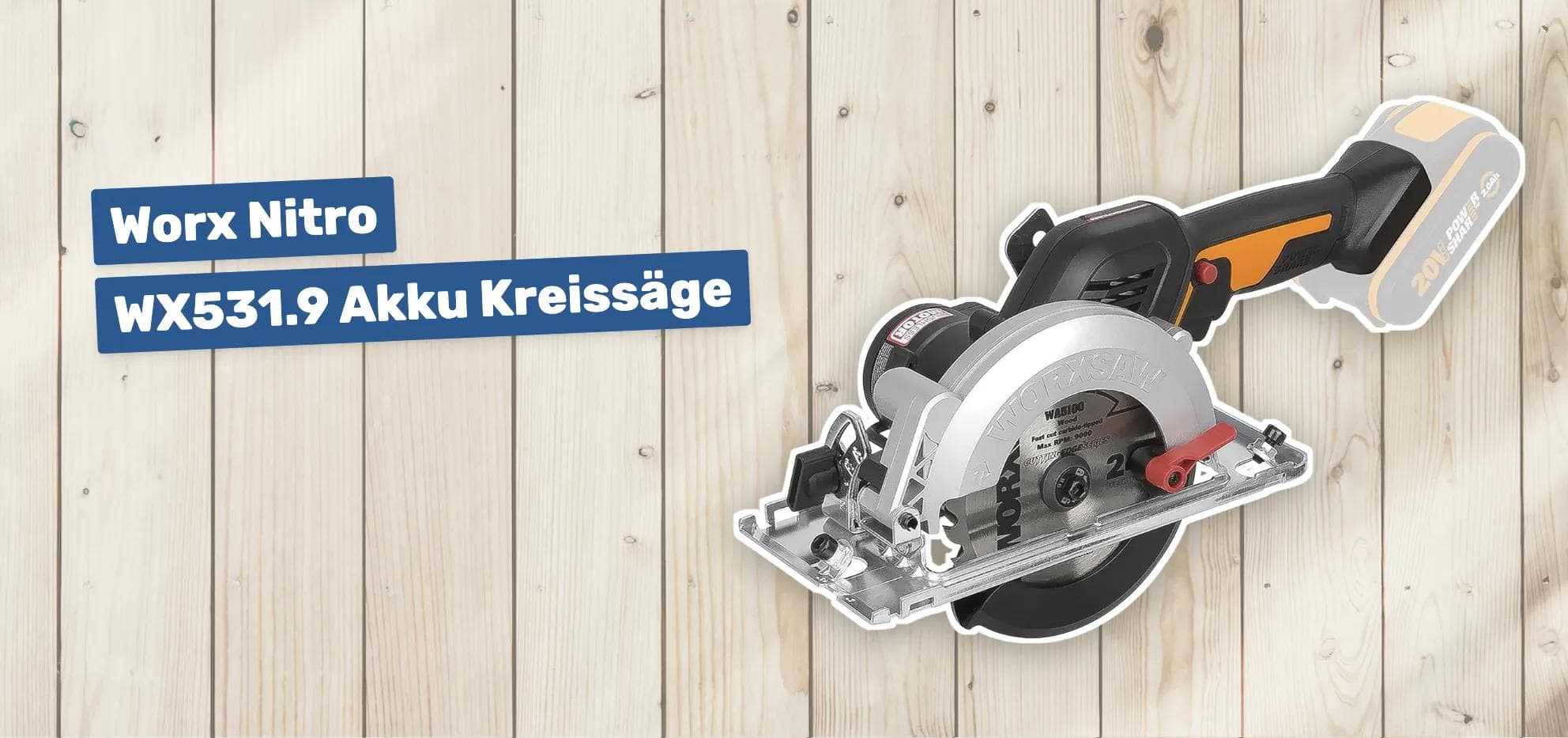 Worx Nitro WX531.9 Akku Kreissäge