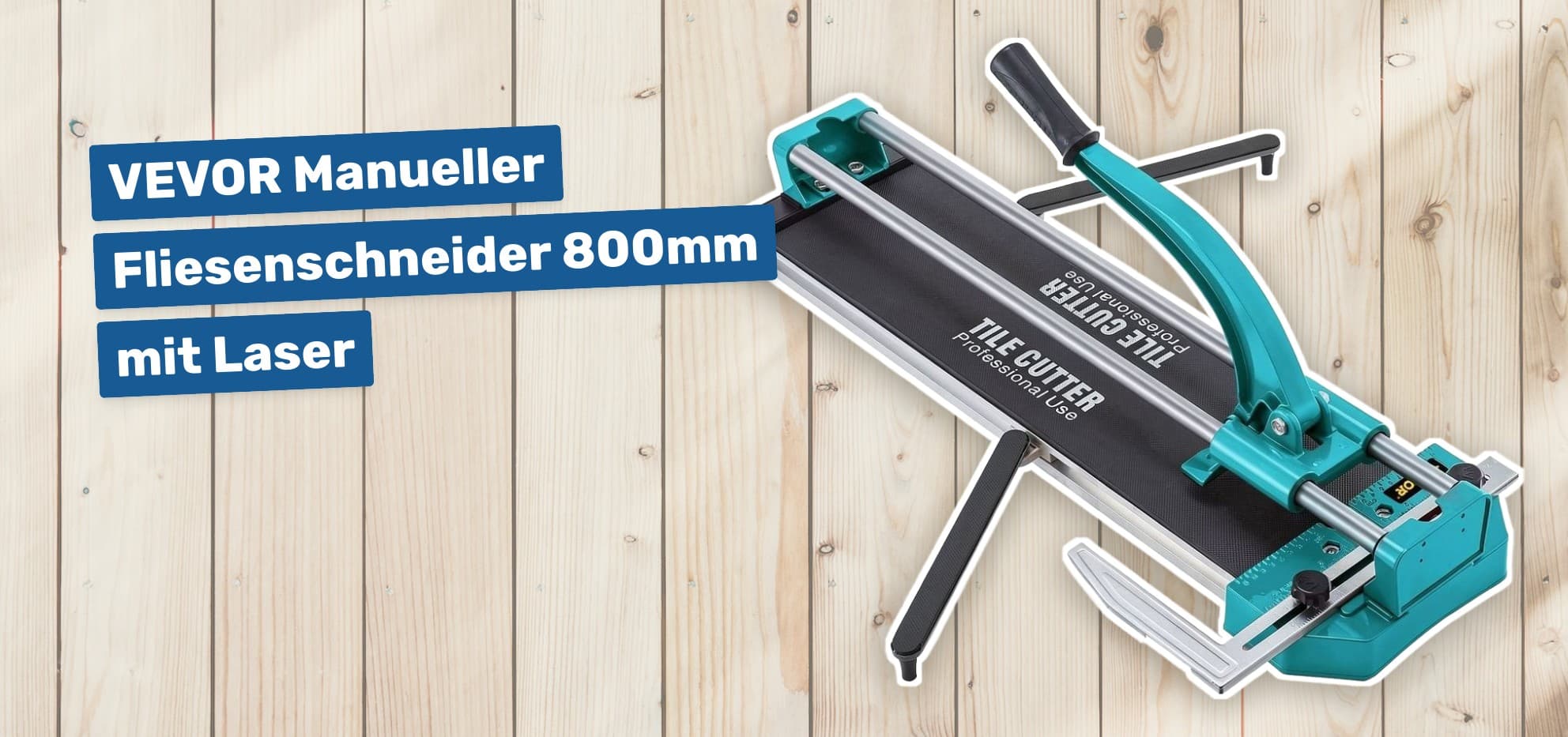 VEVOR Manueller Fliesenschneider 800mm mit Laser