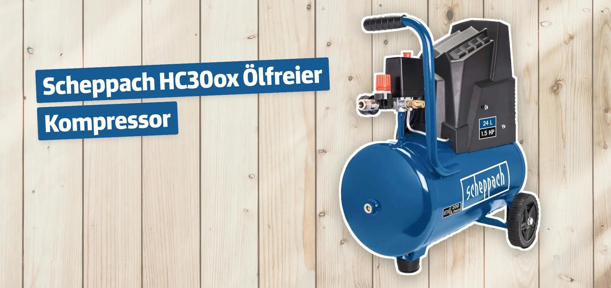 Scheppach HC30ox Ölfreier Kompressor
