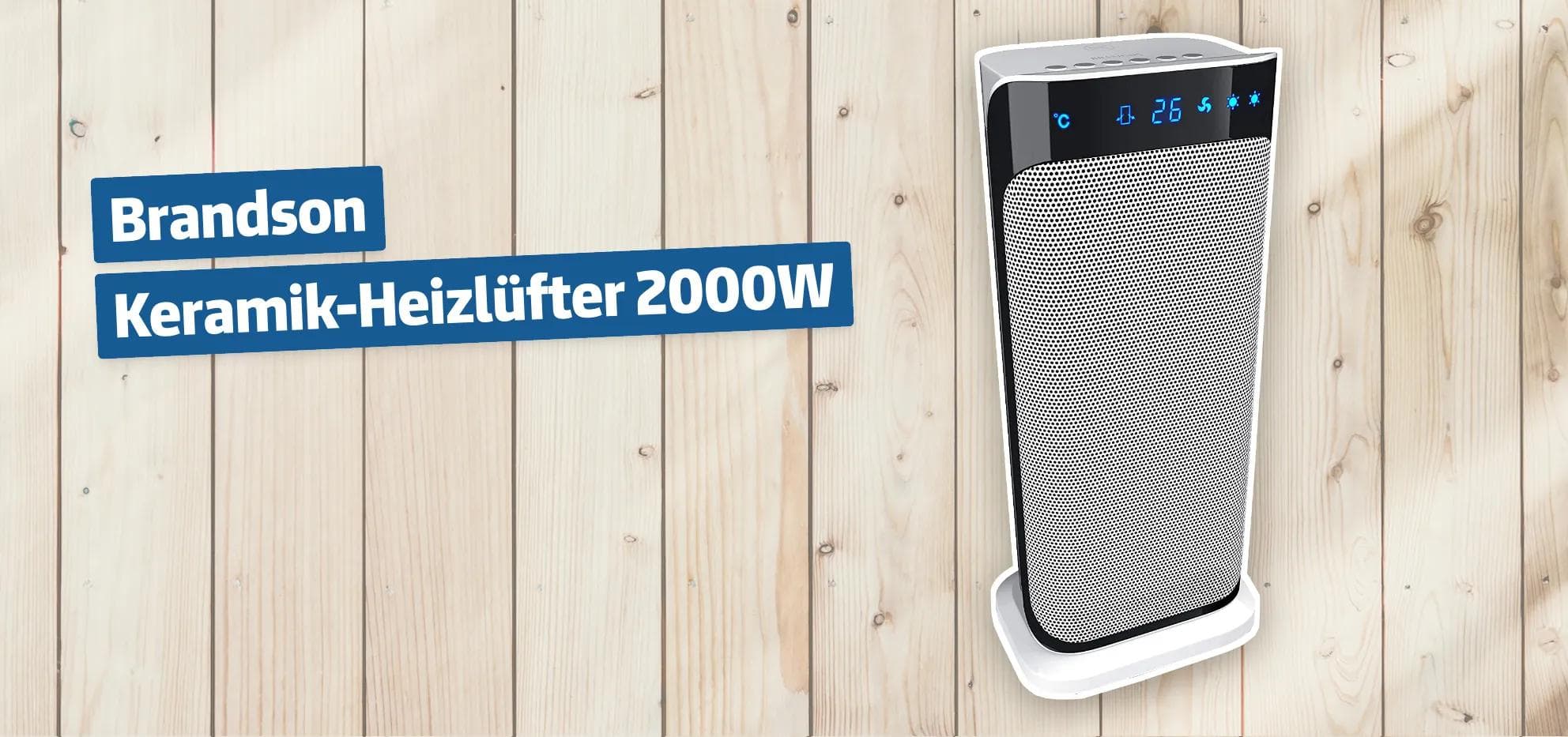 Brandson Keramik-Heizlüfter 2000W