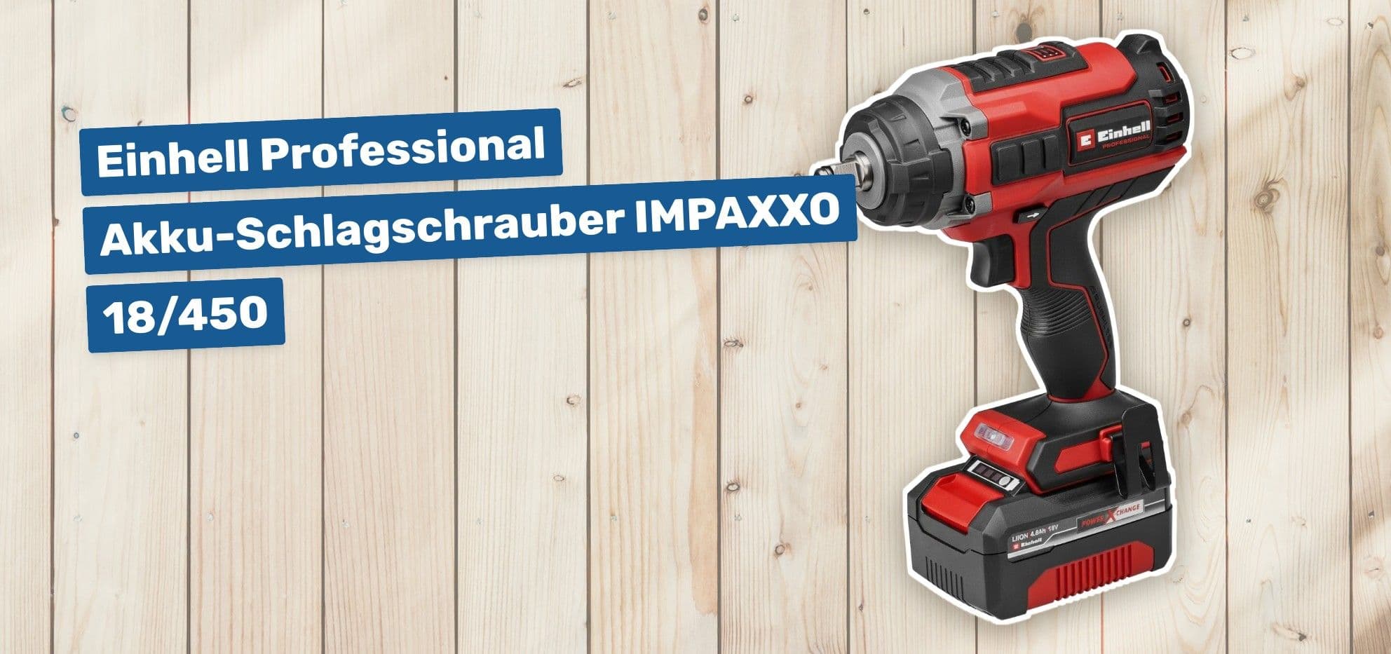 Einhell Professional Akku-Schlagschrauber IMPAXXO 18/450