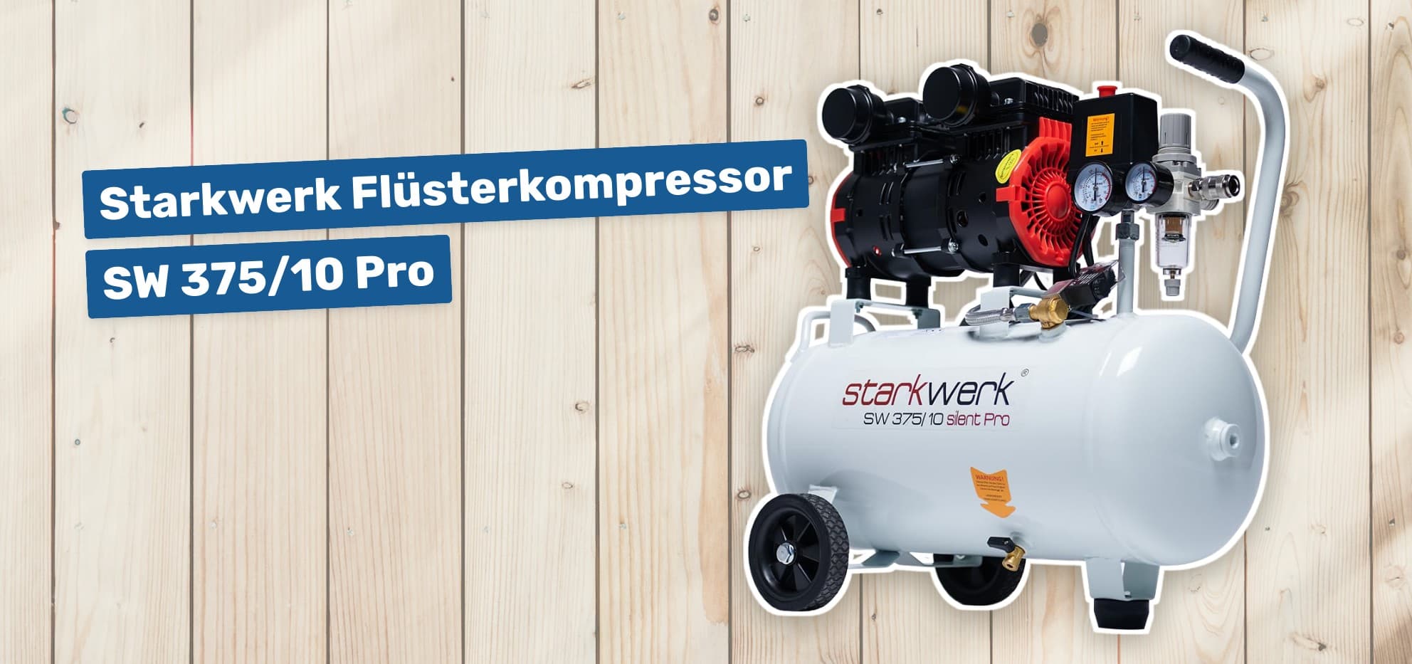 Starkwerk Flüsterkompressor SW 375/10 Pro