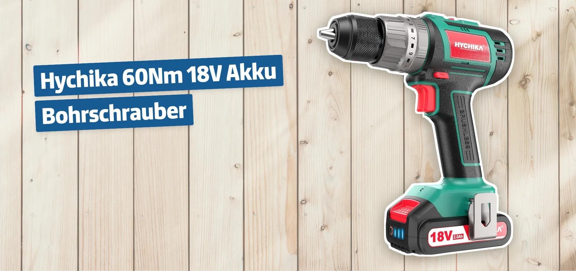 Hychika 60Nm 18V Akku Bohrschrauber