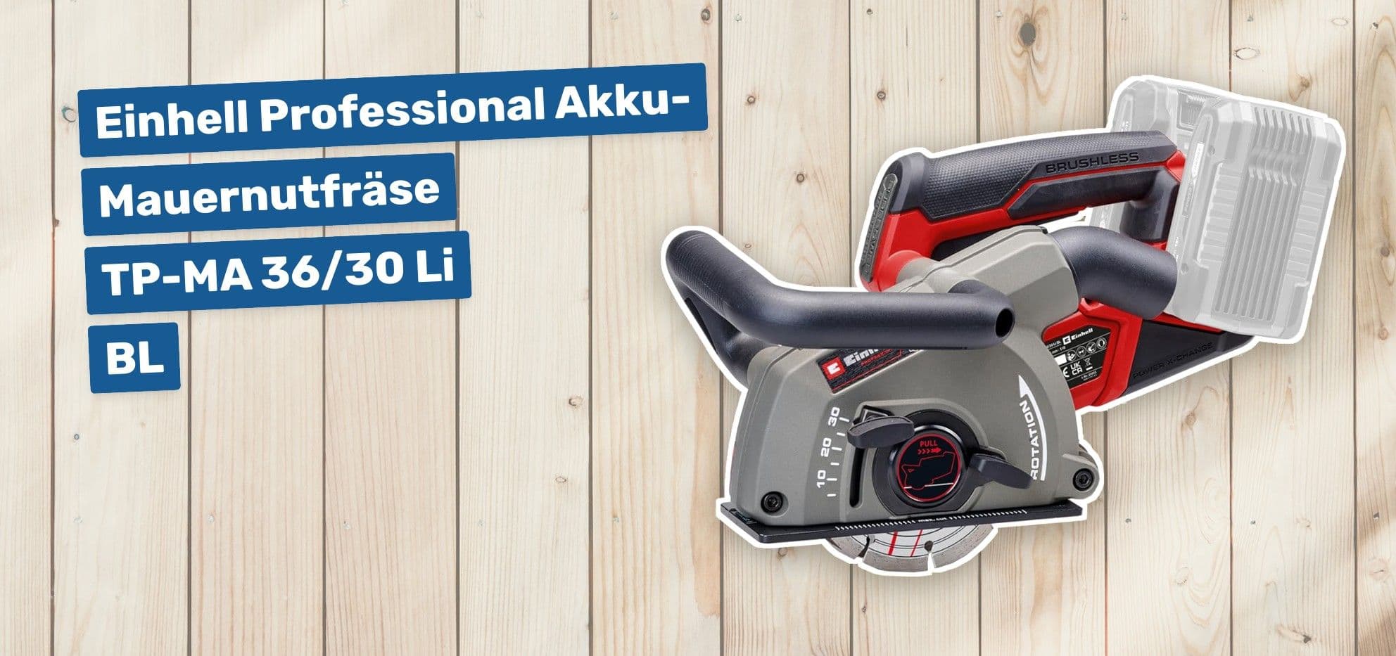 Einhell Professional Akku-Mauernutfräse TP-MA 36/30 Li BL
