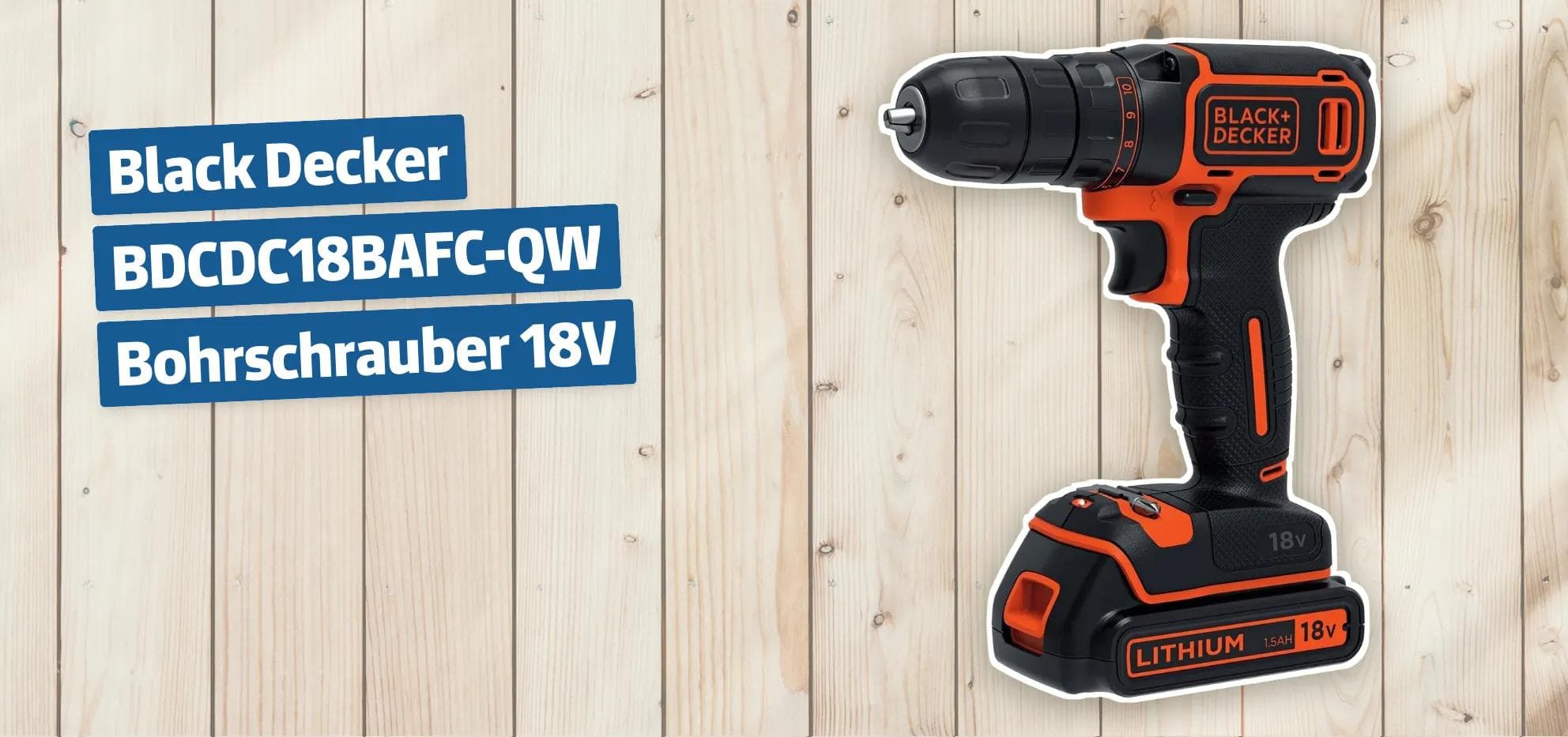 Black+Decker BDCDC18BAFC-QW Bohrschrauber 18V