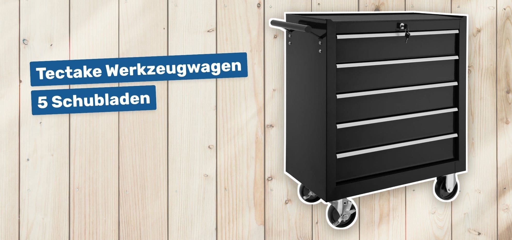 Tectake Werkzeugwagen 5 Schubladen